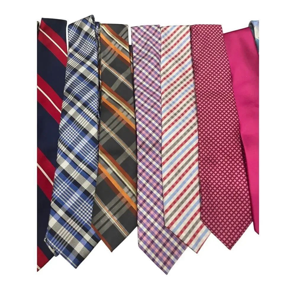 LOT OF 10 MEN DRESS TIES COLORFUL ELEGANT CHIC OFFICE‎ ATTIRE PROFESSIONALISM